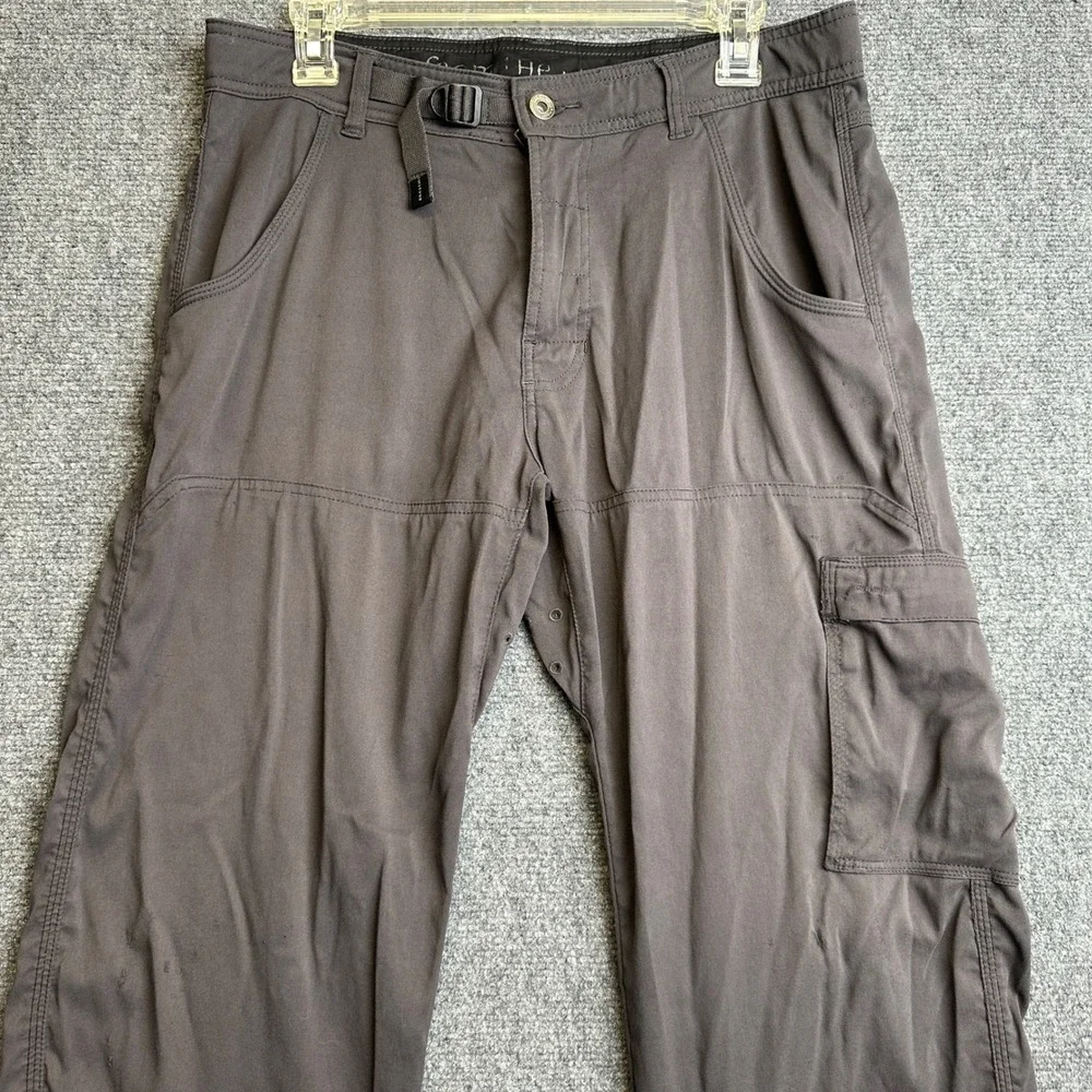 Prana Zion Cargo Pants Mens 30 Gray Hiking Outdoor Climbing Stretch
